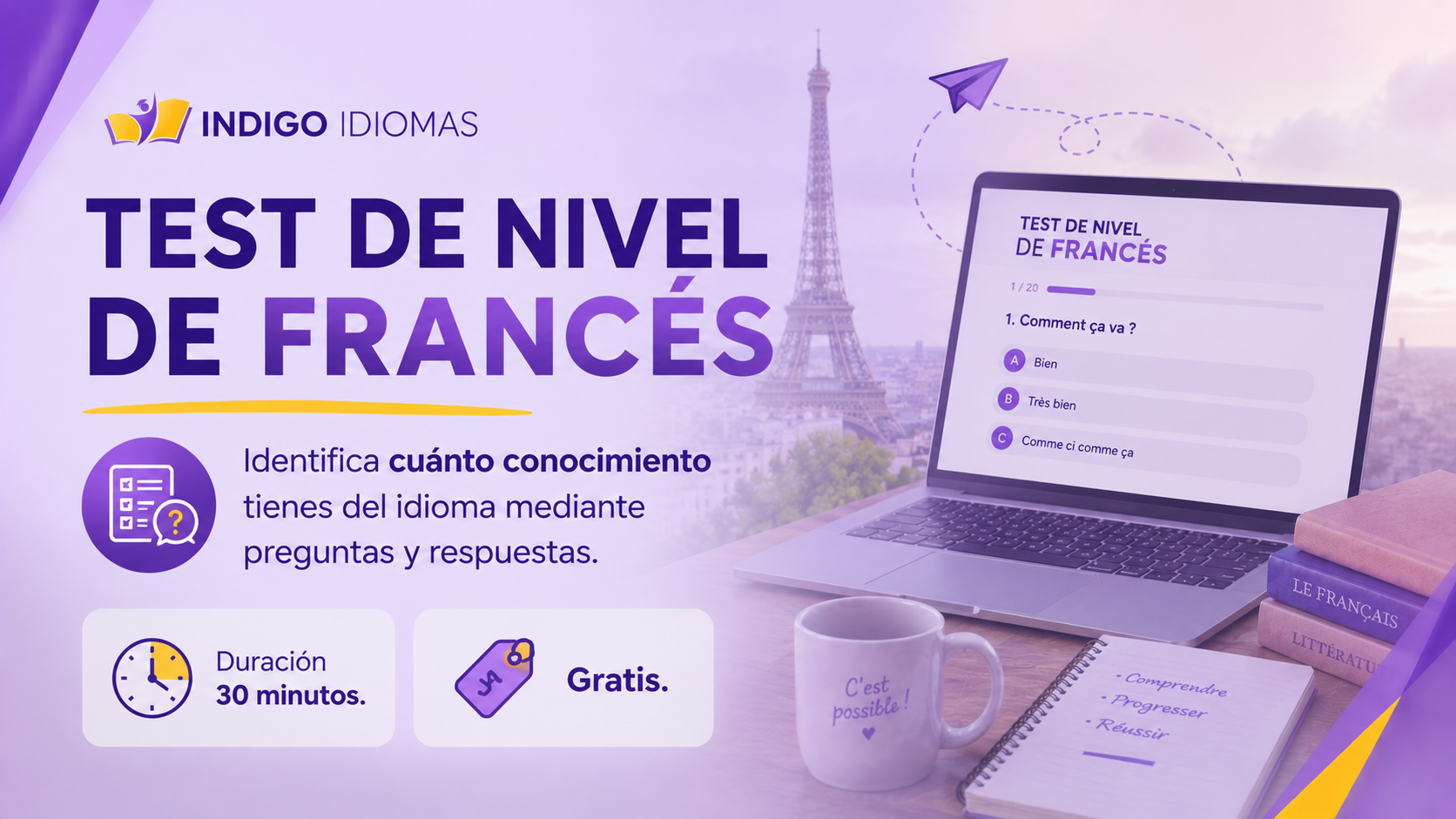 TEST DE NIVEL FRANCÉS GRATUITO
